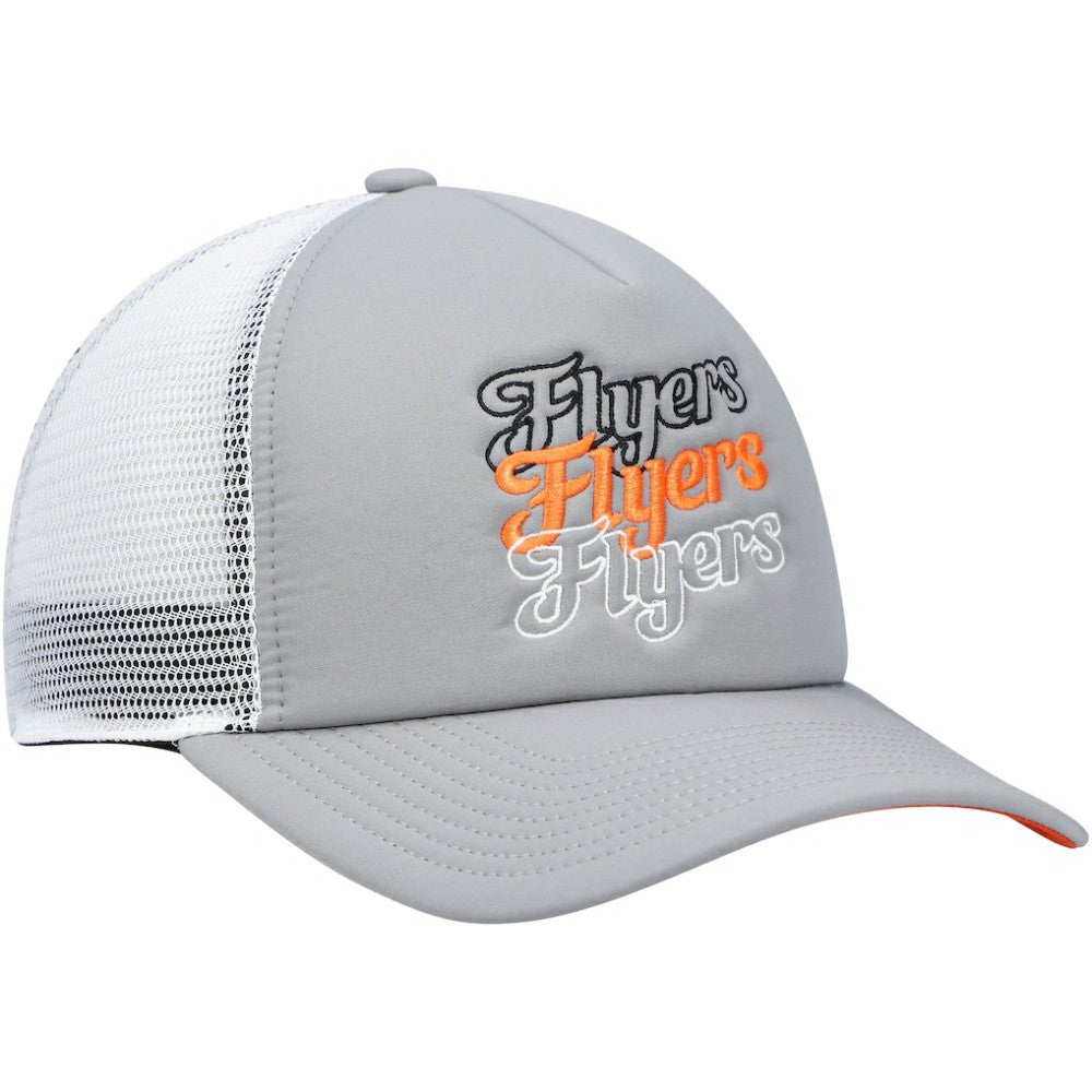 NHL Philadelphia Flyers adidas Women's Foam Trucker Snapback Hat - Gray/White