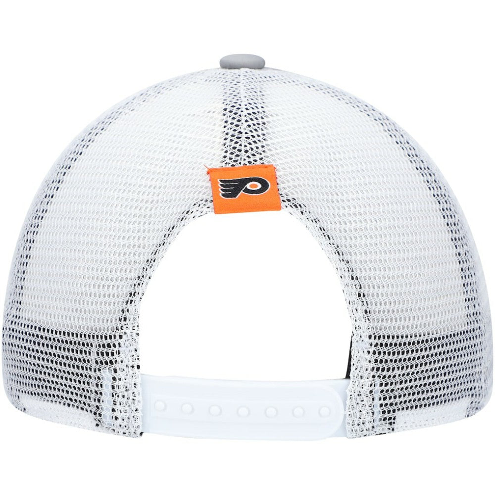 NHL Philadelphia Flyers adidas Women's Foam Trucker Snapback Hat - Gray/White