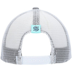 NHL Seattle Kraken adidas Women's Foam Trucker Snapback Hat - Gray/White