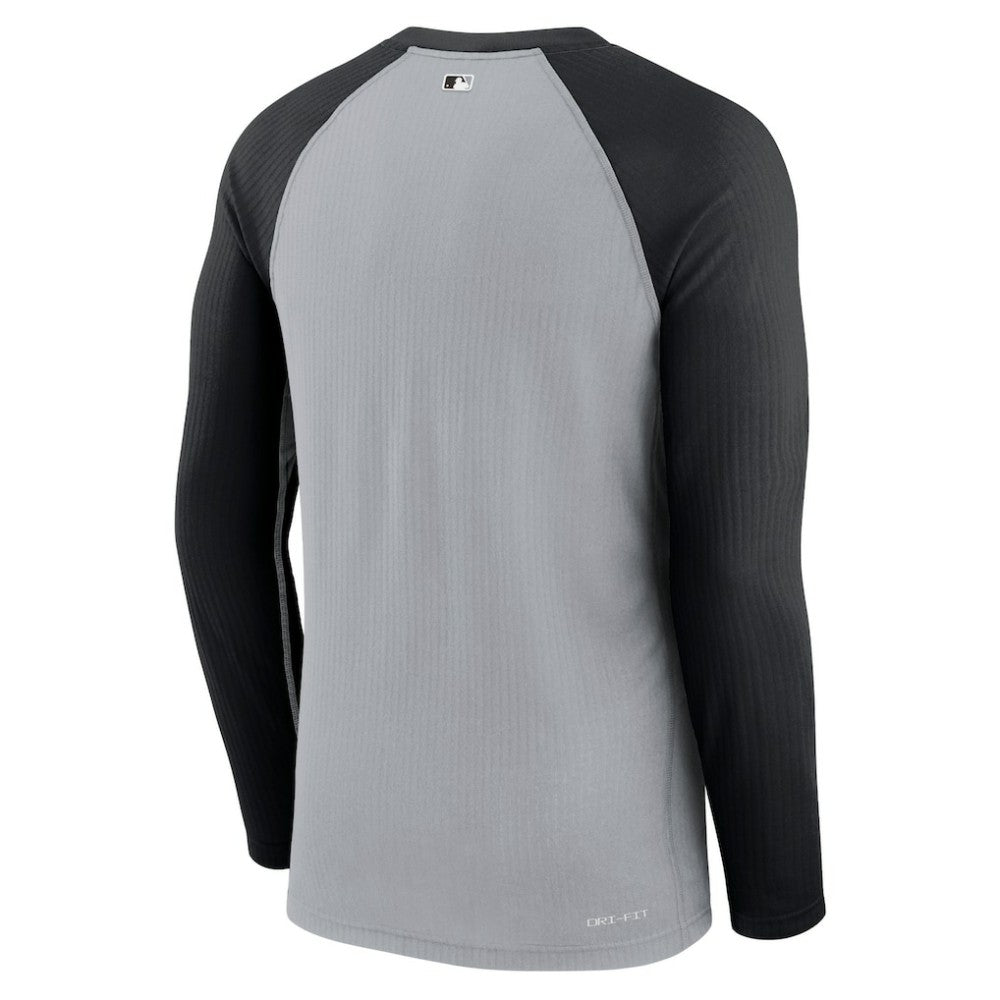 Chicago White Sox Nike Game Authentic Collection Performance Raglan Long Sleeve T-Shirt - Gray/Black T-shirts