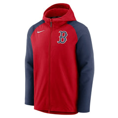 Boston Red Sox Nike Authentic Collection Performance Raglan Full-Zip Hoodie - Red/Navy Hoodies