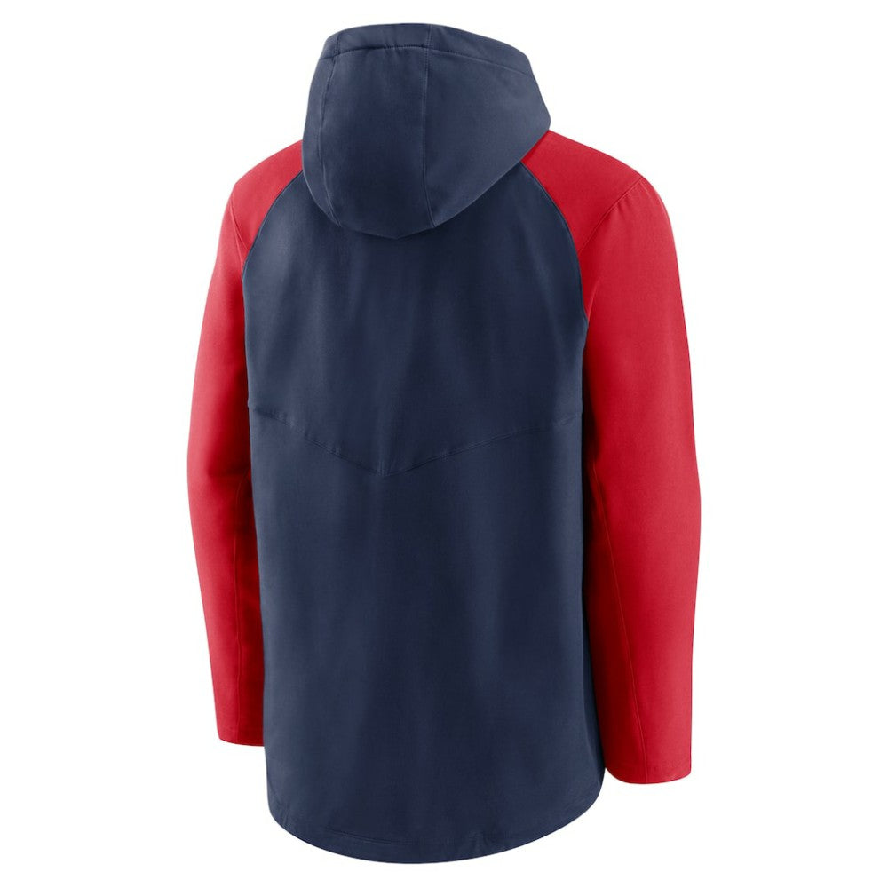 Boston Red Sox Nike Authentic Collection Performance Raglan Full-Zip Hoodie - Navy/Red Hoodies
