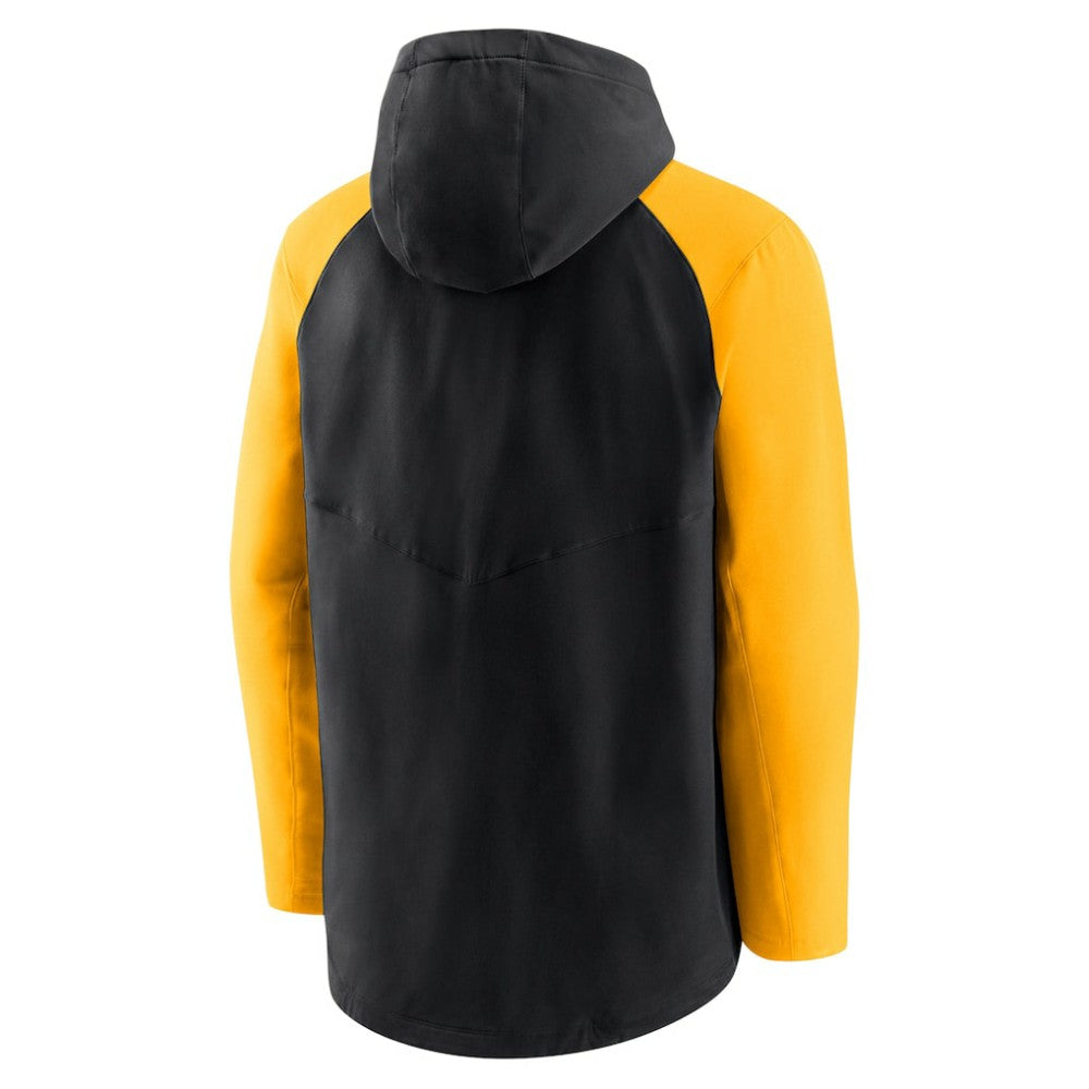 Pittsburgh Pirates Nike Authentic Collection Performance Raglan Full-Zip Hoodie - Black/Gold Hoodies
