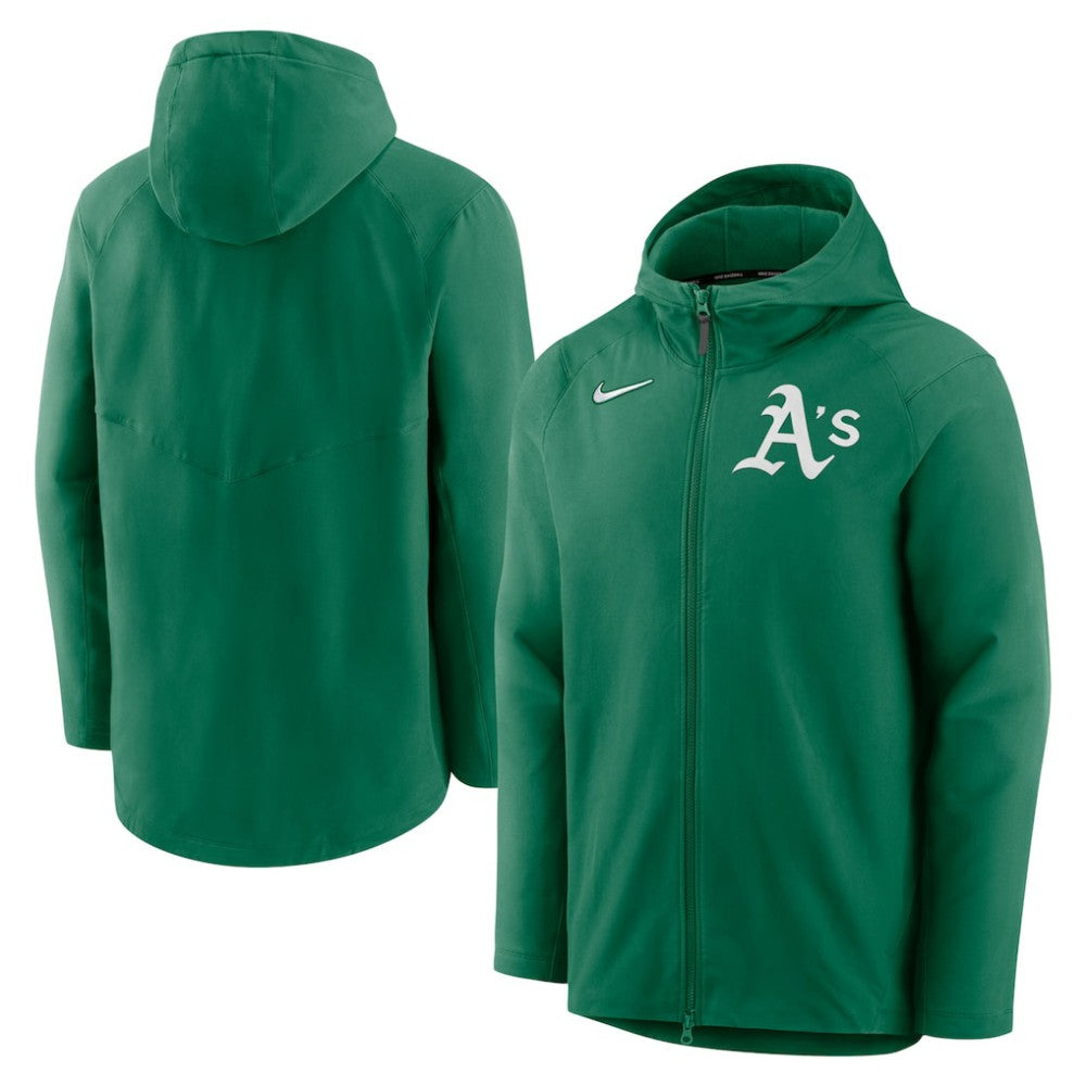 Athletics Nike Authentic Collection Performance Raglan Full-Zip Hoodie - Kelly Green Hoodies