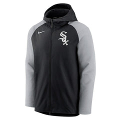 Chicago White Sox Nike Authentic Collection Performance Raglan Full-Zip Hoodie - Black/Gray Hoodies