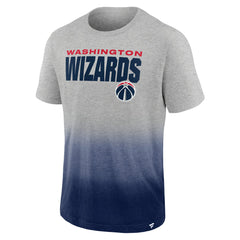 Washington Wizards Board Crasher Dip-Dye T-Shirt Heathered Gray/Navy