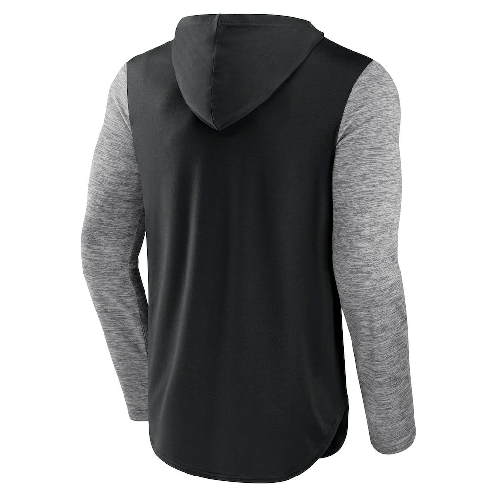 Brooklyn Nets Deep Rotation Performance Pullover Hoodie Black/Heathered Charcoal