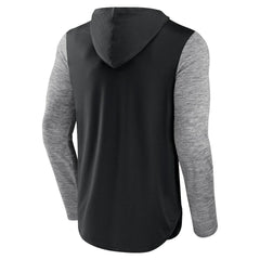 Brooklyn Nets Deep Rotation Performance Pullover Hoodie Black/Heathered Charcoal