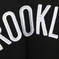Brooklyn Nets Big & Tall Double Contrast Pullover Hoodie Black/White