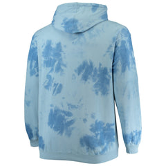 New York Knicks Big & Tall Wordmark Cloud Dye Pullover Hoodie Blue