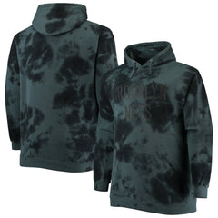 Brooklyn Nets Big & Tall Wordmark Cloud Dye Pullover Hoodie Black