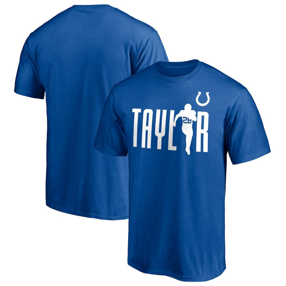 Jonathan Taylor Indianapolis Colts Checkdown T-Shirt Royal