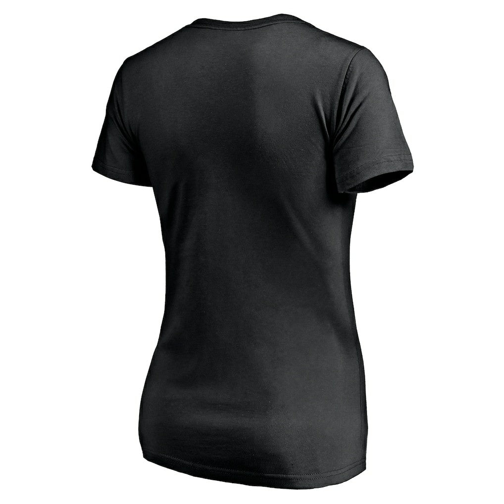 Alvin Kamara New Orleans Saints Women's Checkdown V-Neck T-Shirt Black