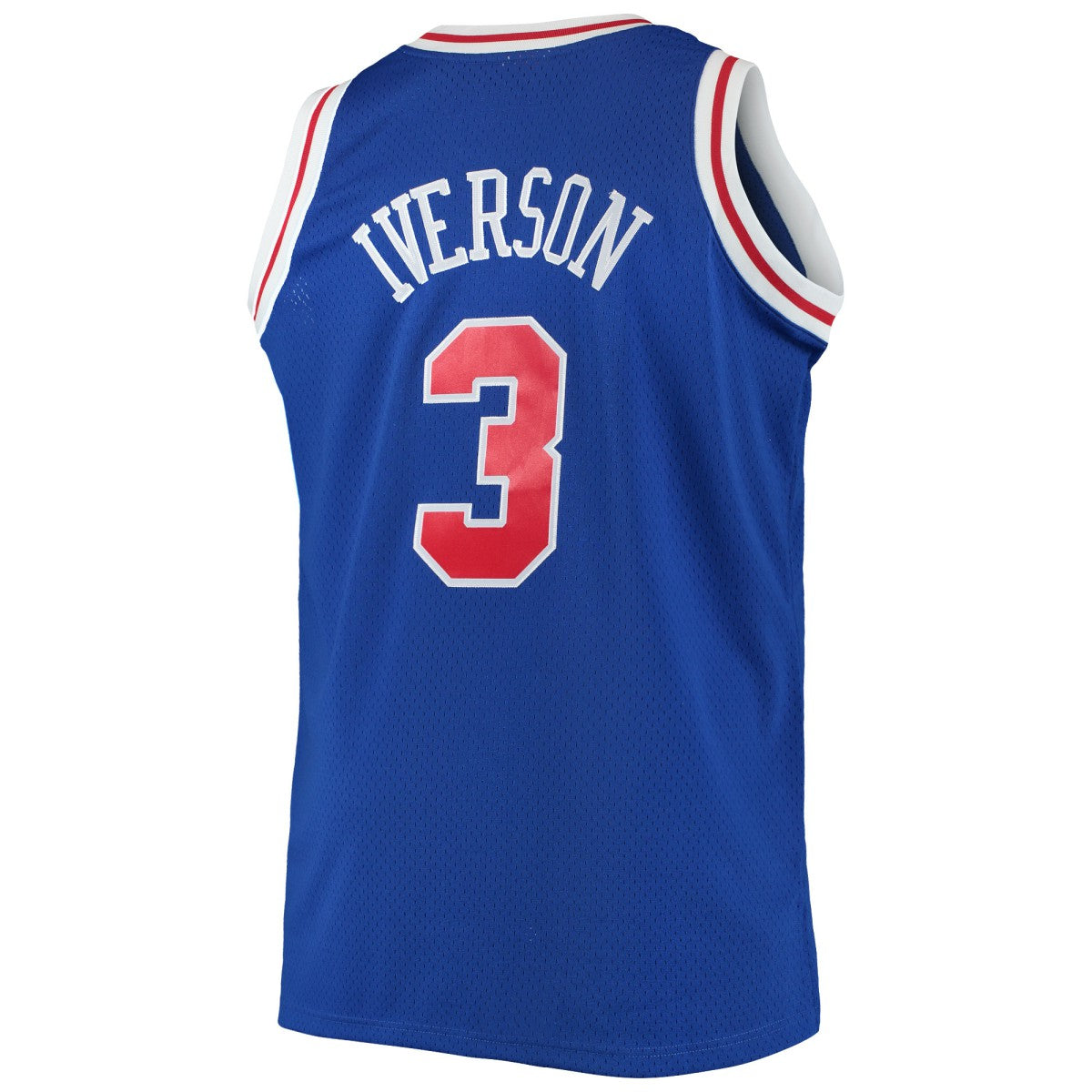 Allen Iverson Philadelphia 76ers 1996/97 Big & Tall Hardwood Classics Swingman Jersey Royal
