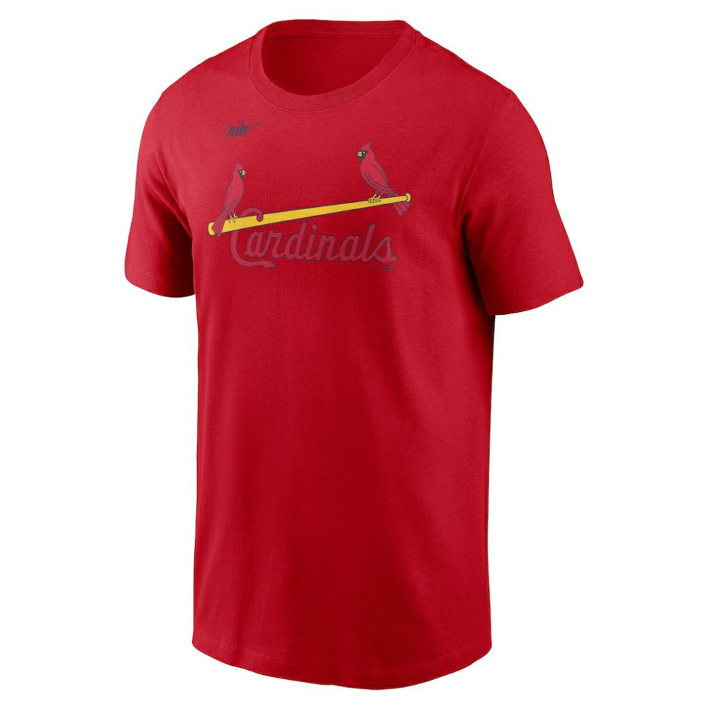 St. Louis Cardinals Nike Cooperstown Collection Wordmark T-Shirt - Red T-shirts