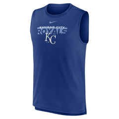 Kansas City Royals Nike Knockout Stack Exceed Performance Muscle Tank Top -Royal Tanks