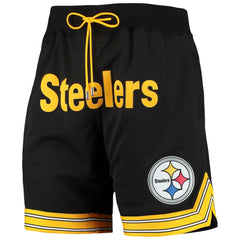 Pittsburgh Steelers Just Don Gold Rush Shorts Black