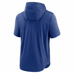 Kansas City Royals Nike Lockup Performance Short Sleeve Lightweight Hooded Top - Royal Tops