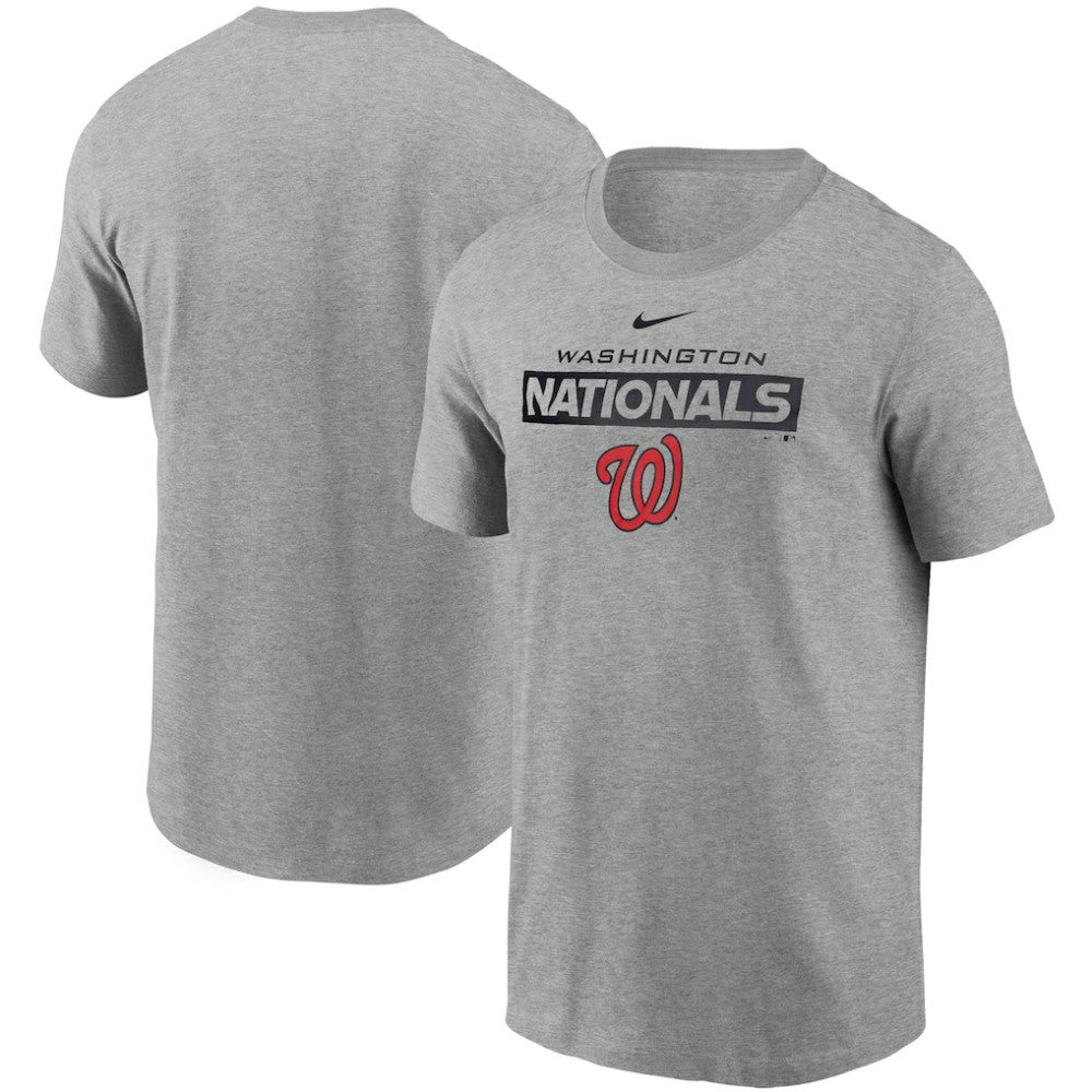 Washington Nationals Nike Team T-Shirt - Heather Gray T-shirts