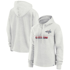 NHL Washington Capitals Fanatics Women's True Classics Legacy Quarter-Zip Hoodie - Ash