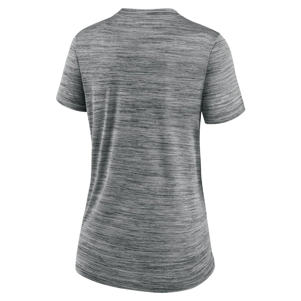 San Francisco Giants Nike Women's Authentic Collection Velocity Performance V-Neck T-Shirt - Anthracite T-shirts