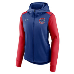 Chicago Cubs Nike Women's Authentic Collection Full-Zip Hoodie - Royal/Red Hoodies