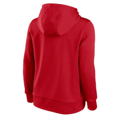 Washington Nationals Nike Women's Alternate Logo Performance Pullover Hoodie - Red Hoodies