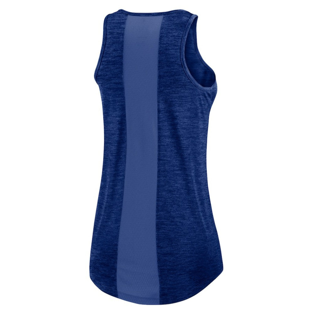 Los Angeles Dodgers Nike Women's Logo Fade High Neck Performance Tank Top - Royal Tanks