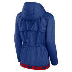 Chicago Cubs Nike Women's Statement Raglan Full-Zip Hoodie Jacket - Royal/Red Jackets