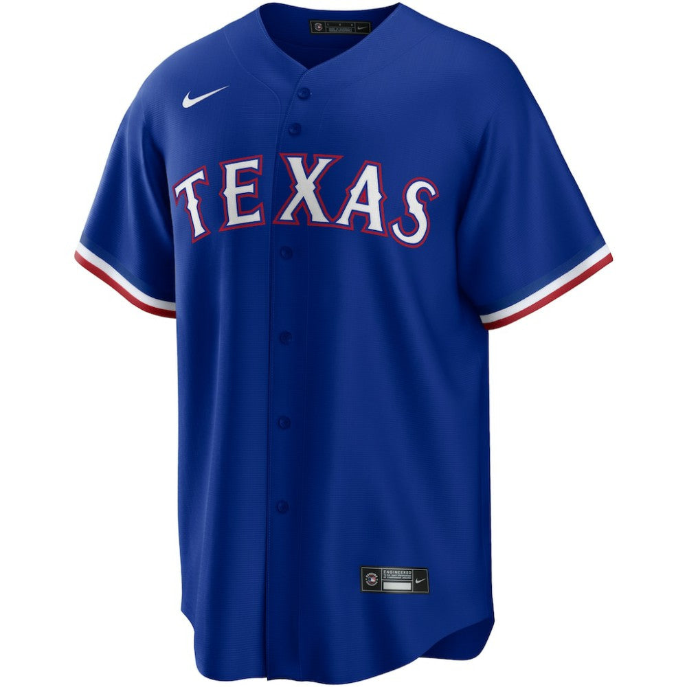 Texas Rangers Nike Alternate Replica Team Logo Jersey - Royal Jerseys