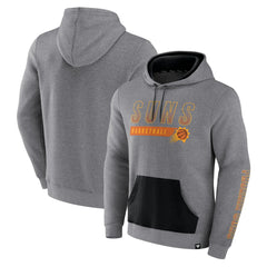 Phoenix Suns Off The Bench Color Block Pullover Hoodie Heathered Gray