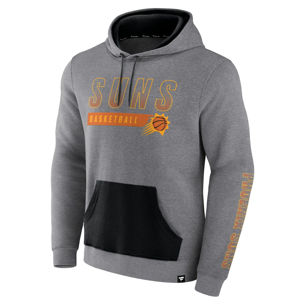 Phoenix Suns Off The Bench Color Block Pullover Hoodie Heathered Gray