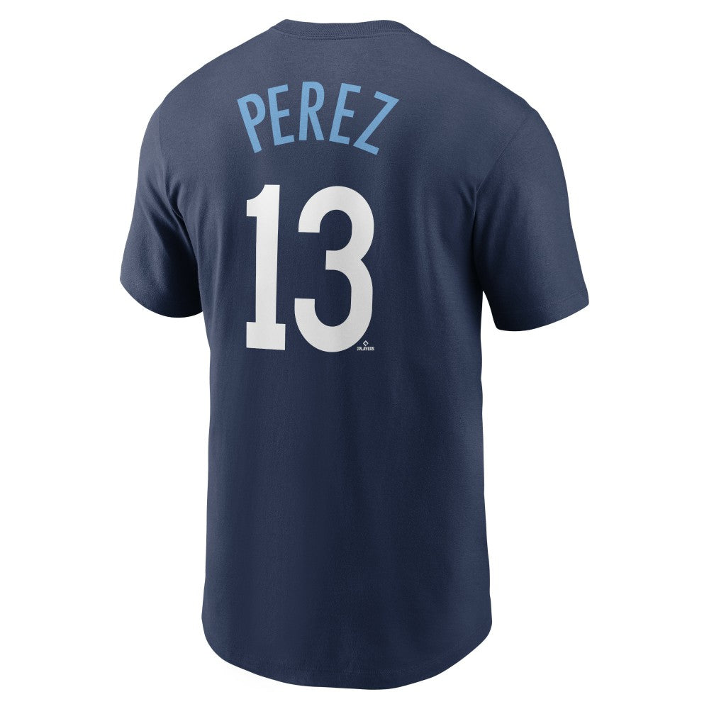 Salvador Perez Kansas City Royals Nike City Connect Name & Number T-Shirt - Navy T-shirts