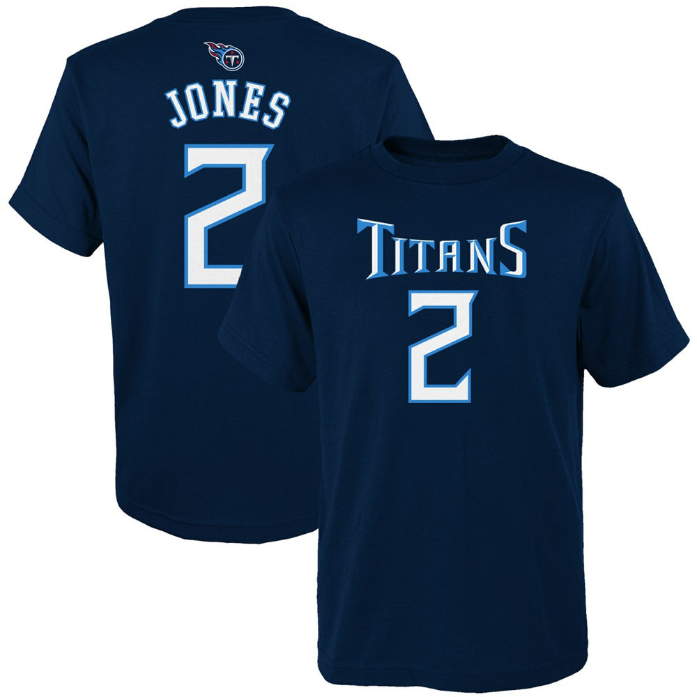 Julio Jones Tennessee Titans Youth Mainliner Player Name & Number T-Shirt Navy