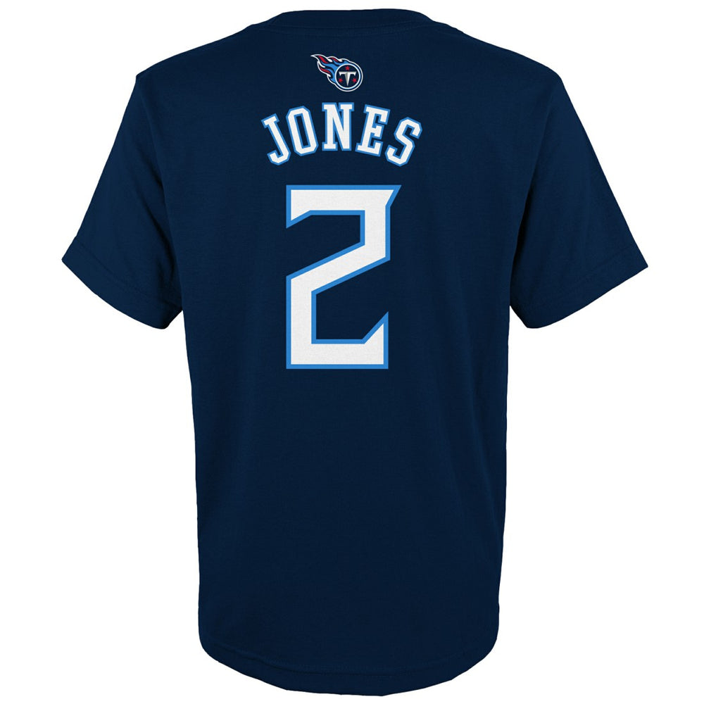 Julio Jones Tennessee Titans Youth Mainliner Player Name & Number T-Shirt Navy