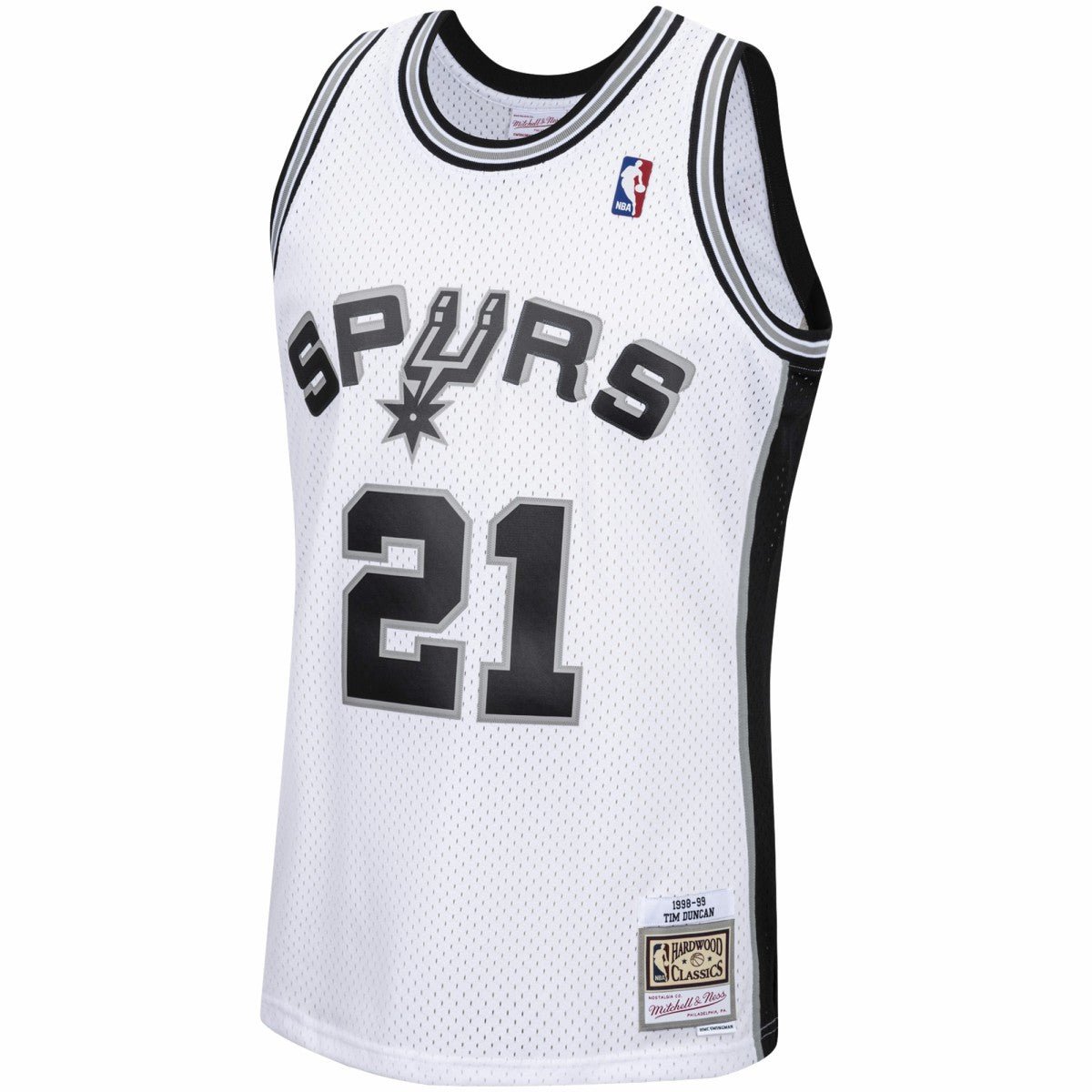 Tim Duncan San Antonio Spurs 1998/99 Hardwood Classics Swingman Jersey White