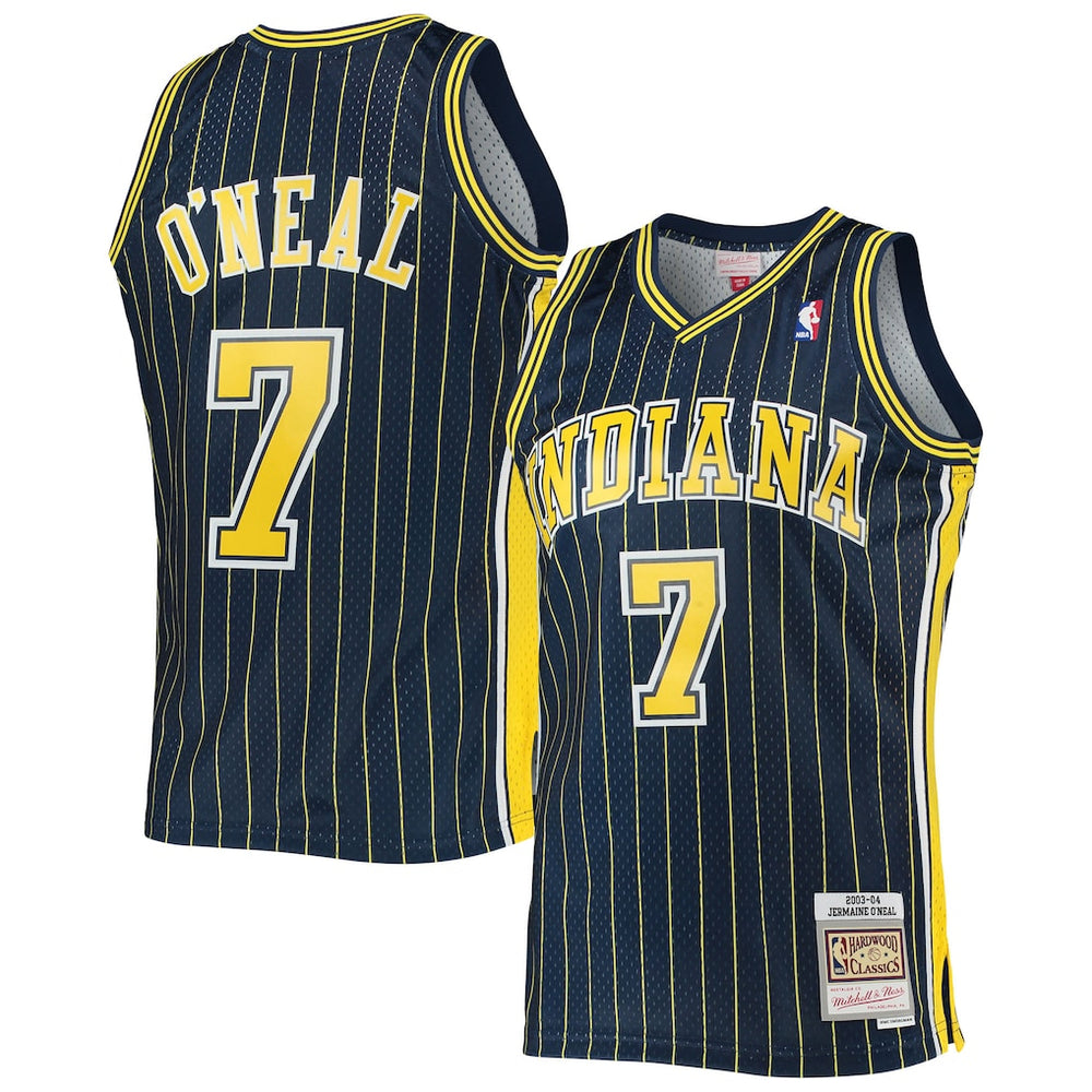 NBA Jermaine O'Neal Indiana Pacers Mitchell & Ness 2003/04 Hardwood Classics Swingman Jersey - Navy