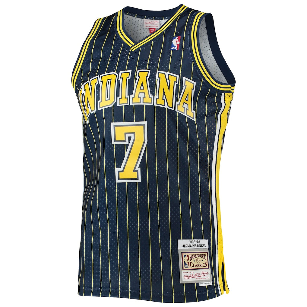 NBA Jermaine O'Neal Indiana Pacers Mitchell & Ness 2003/04 Hardwood Classics Swingman Jersey - Navy