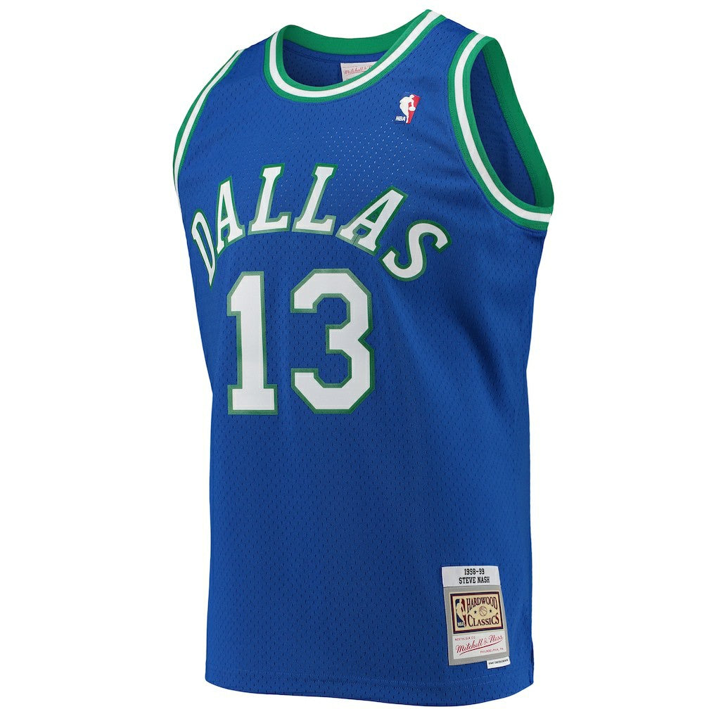 Steve Nash Dallas Mavericks 1998/99 Hardwood Classics Swingman Jersey Blue