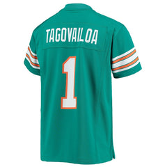 Tua Tagovailoa Miami Dolphins Youth Game Jersey Aqua