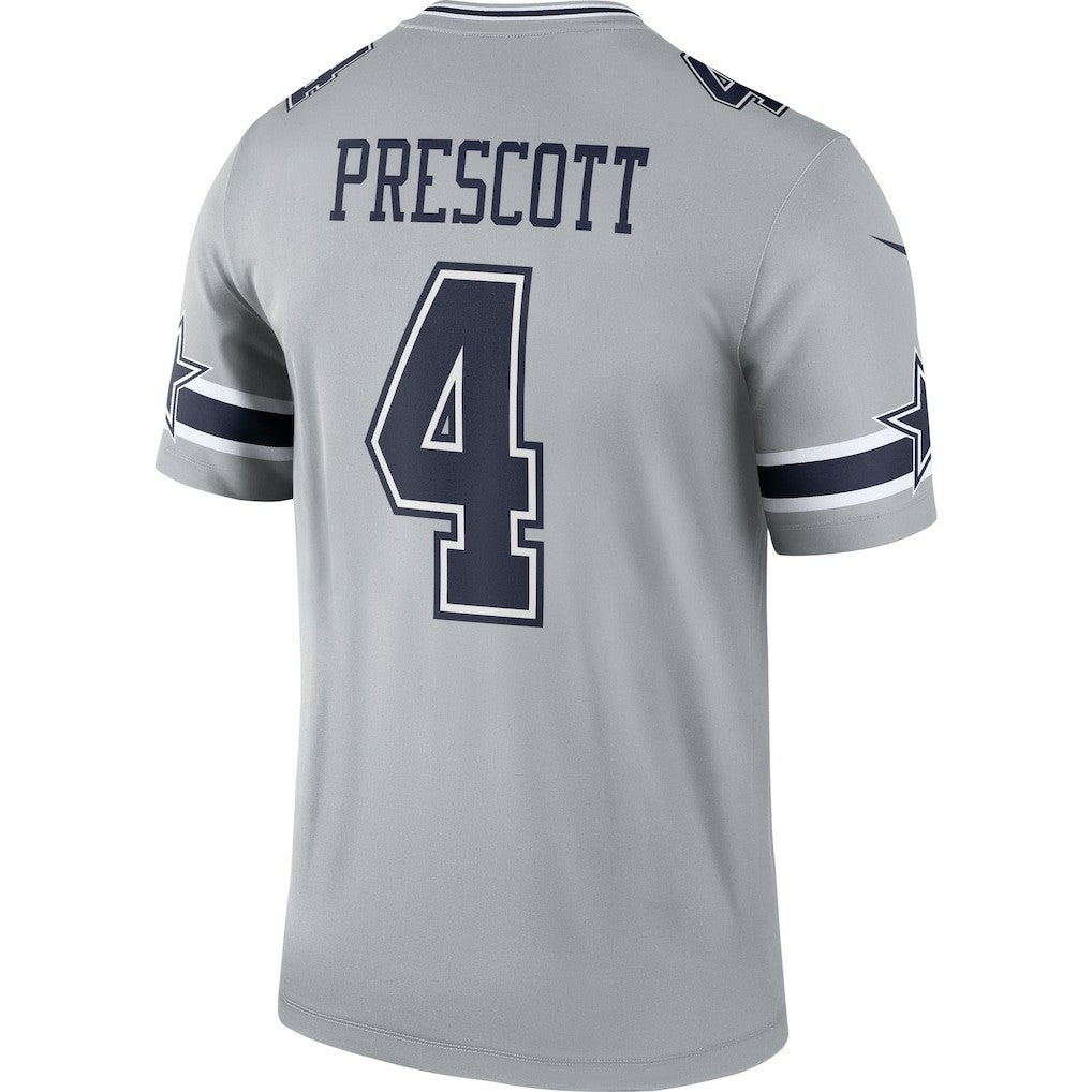 Dak Prescott Dallas Cowboys Inverted Legend Player Performance Top Gray