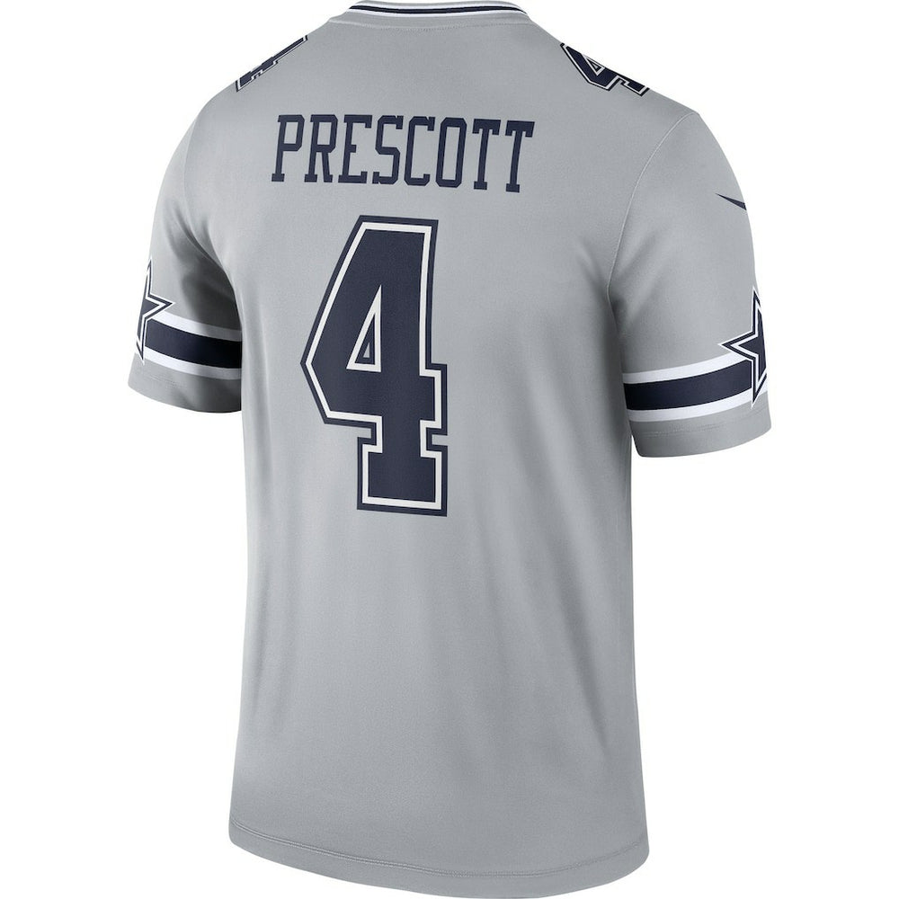 Dak Prescott Dallas Cowboys Inverted Legend Player Performance Top Gray