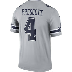 Dak Prescott Dallas Cowboys Inverted Legend Player Performance Top Gray