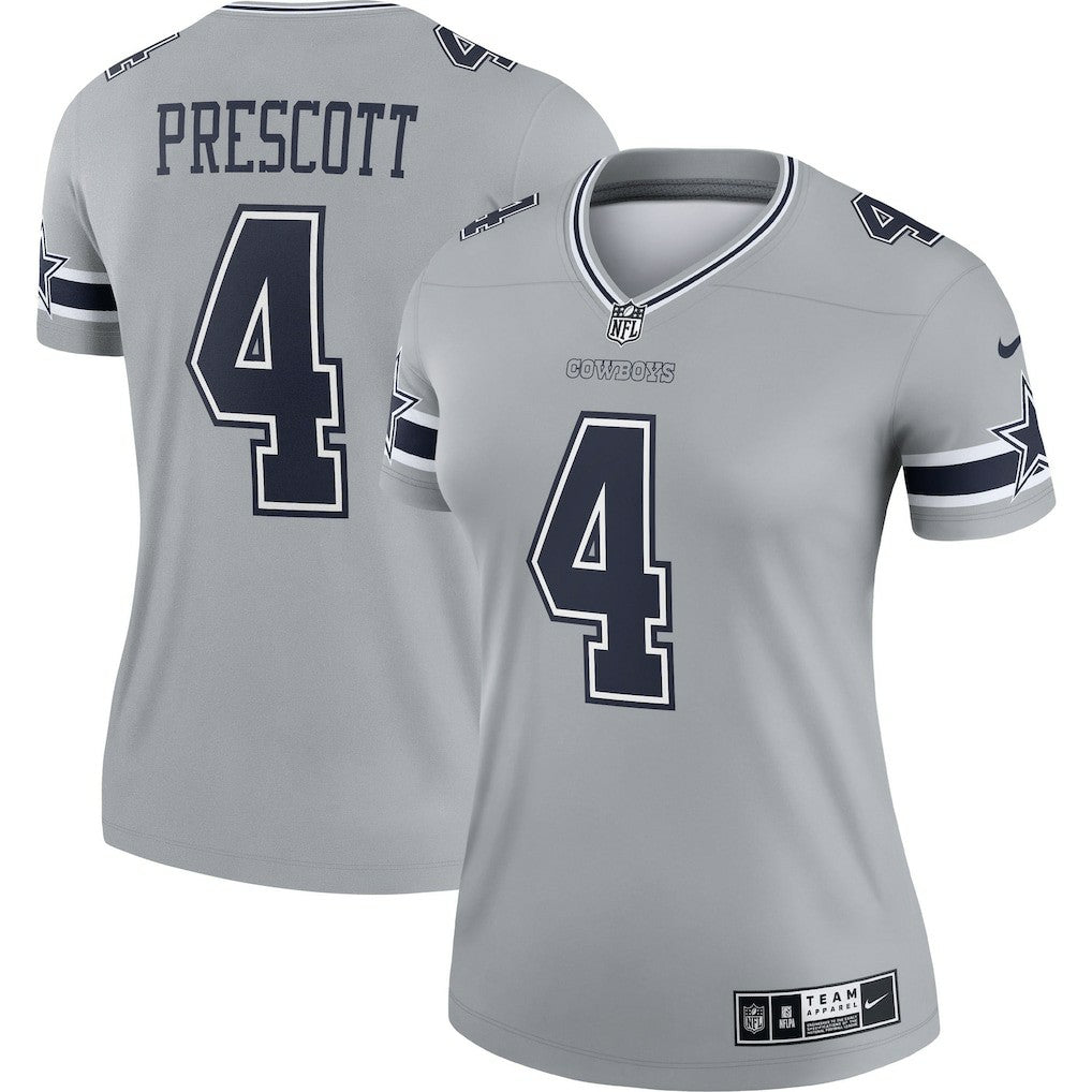 Dak Prescott Dallas Cowboys Women's Legend Player Performance Top Gray