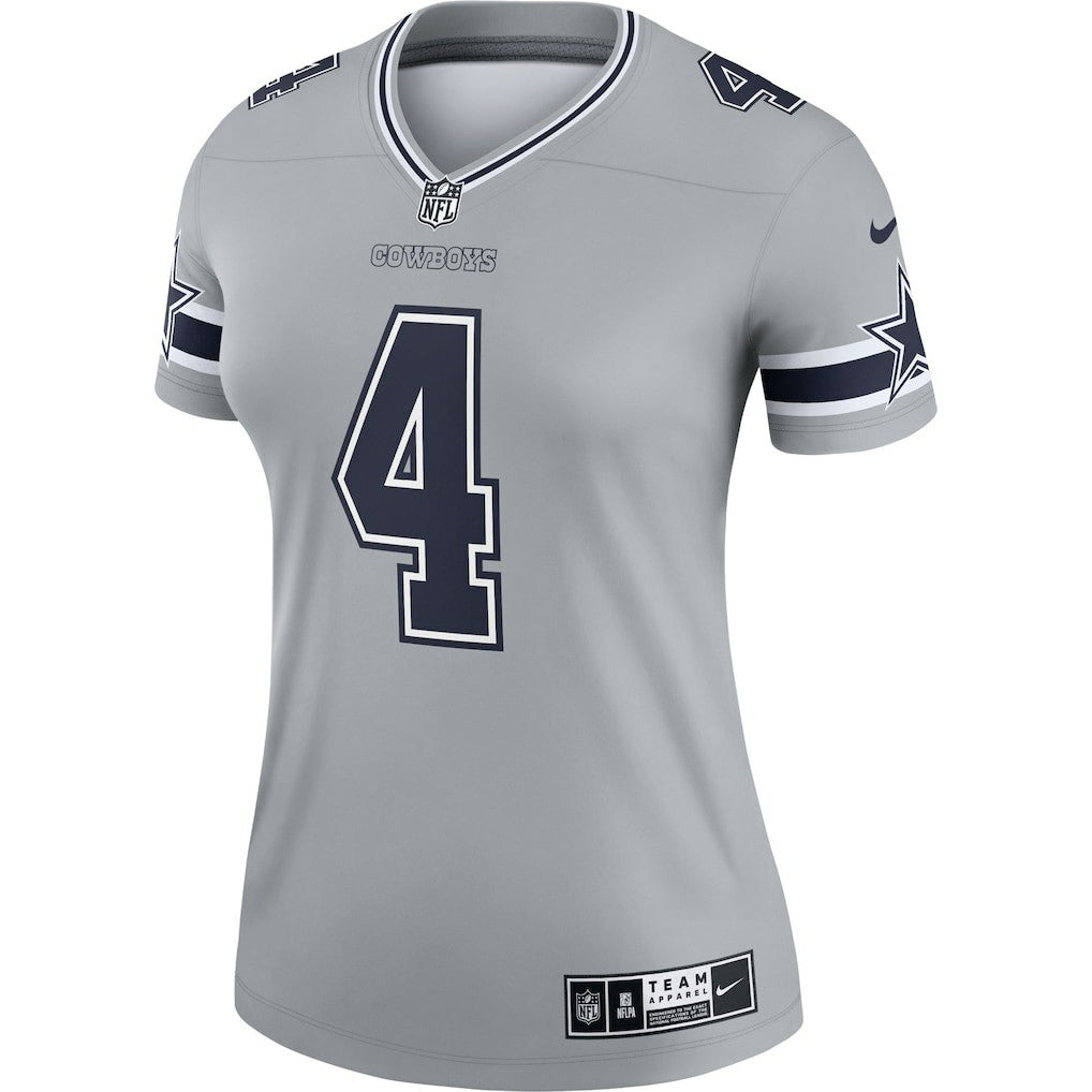 Dak Prescott Dallas Cowboys Women's Legend Player Performance Top Gray