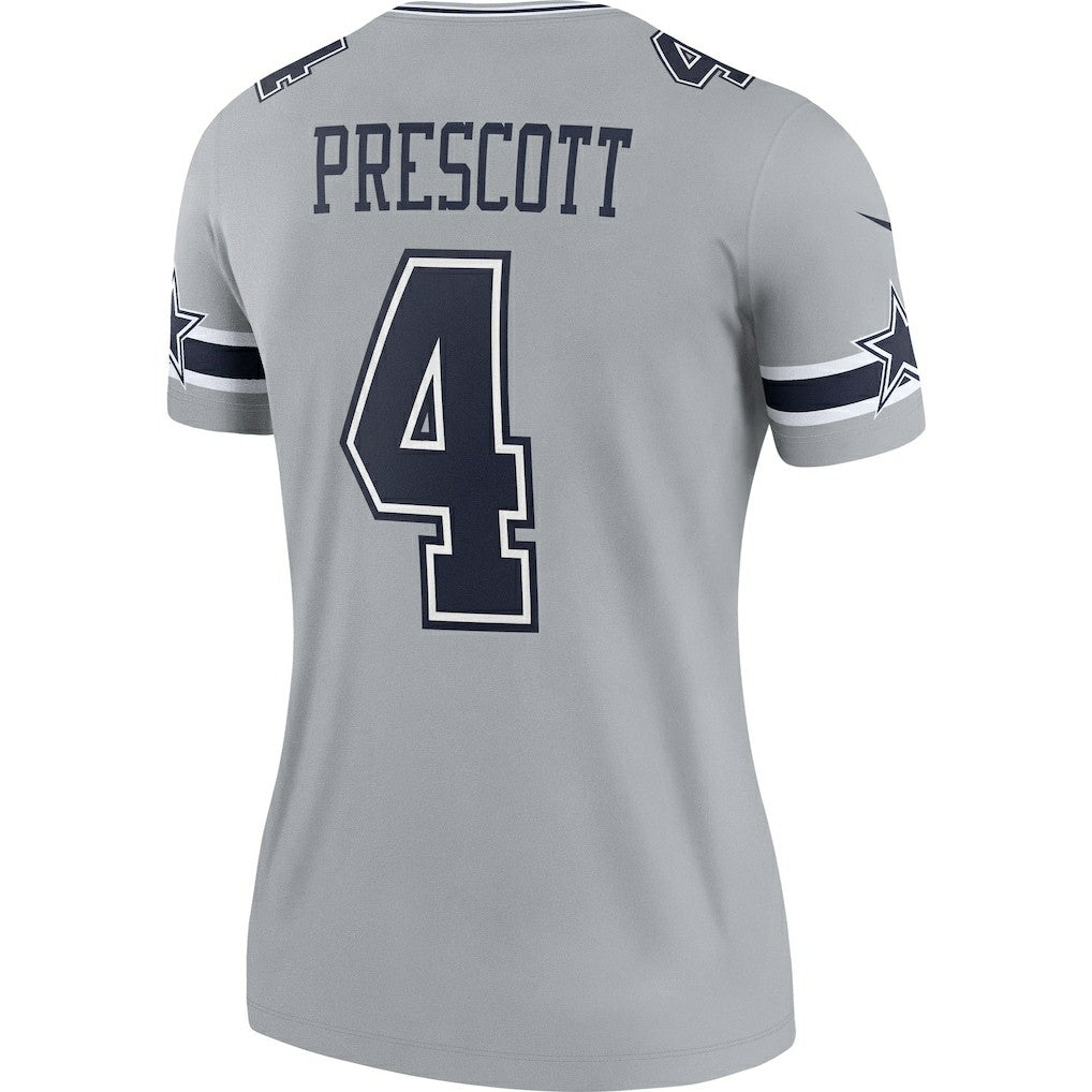 Dak Prescott Dallas Cowboys Women's Legend Player Performance Top Gray