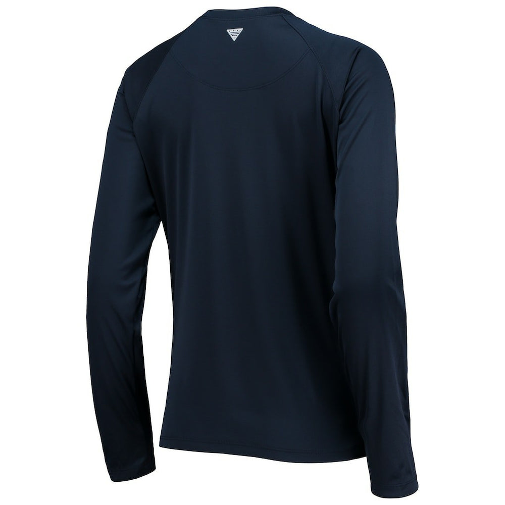 Dallas Cowboys Women's Tidal Omni-Shade Raglan Long Sleeve T-Shirt Navy/White