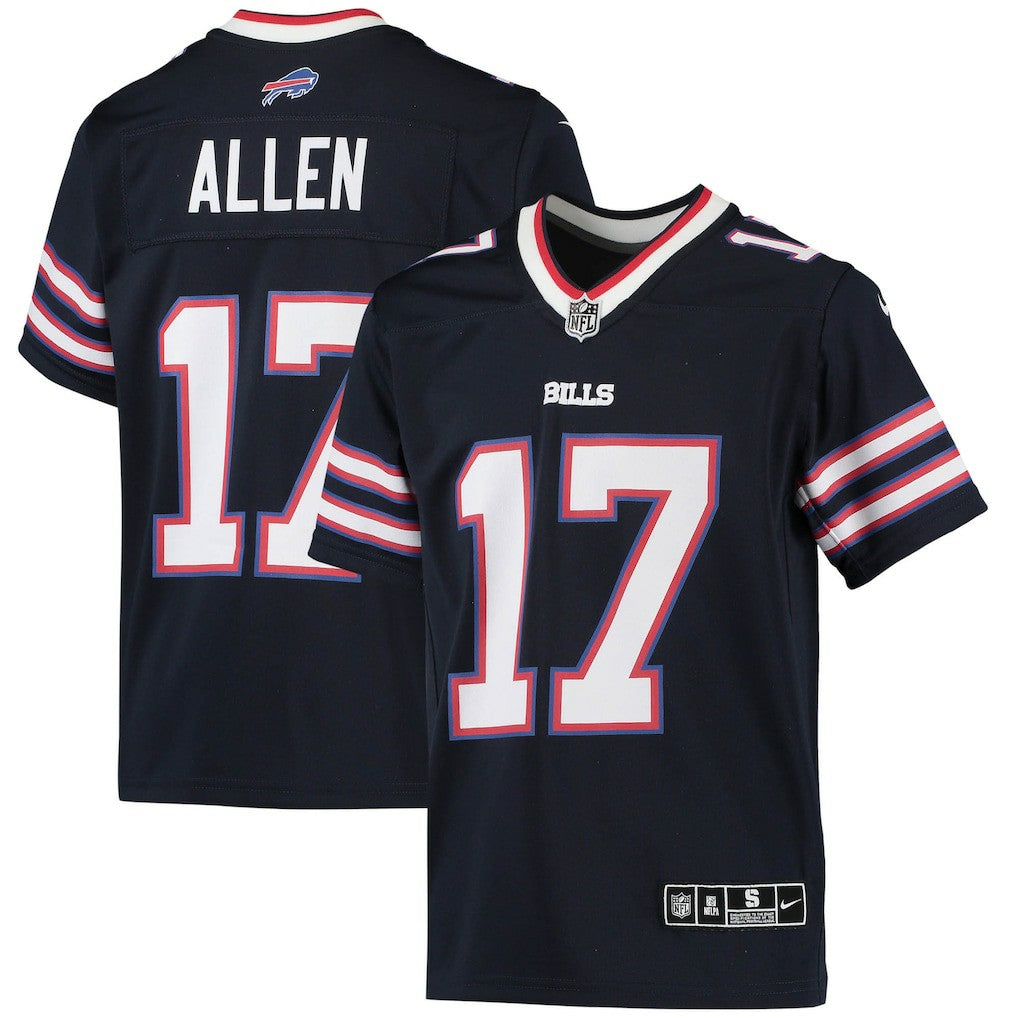 Josh Allen Buffalo Bills Youth Inverted Team Game Jersey Navy