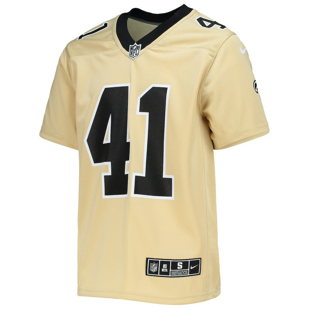 Alvin Kamara New Orleans Saints Youth Inverted Team Game Jersey Gold