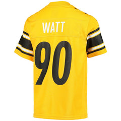 T.J. Watt Pittsburgh Steelers Youth Inverted Team Game Jersey Gold